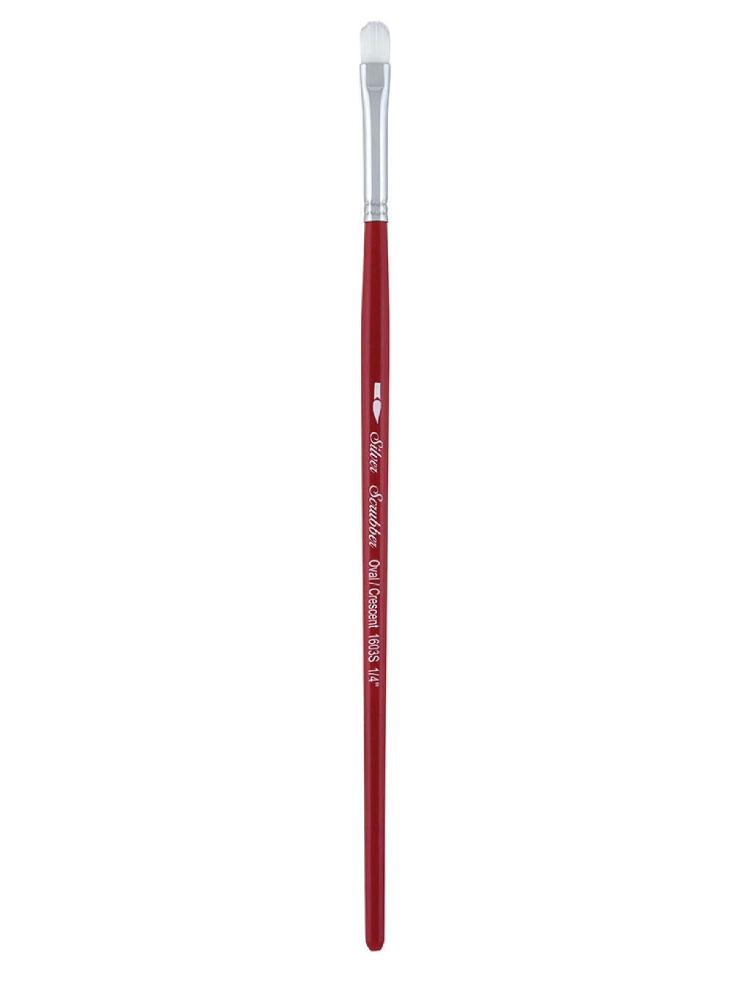 Silver Brush - Silver Scrubber Oval - Short Handle - 1603S