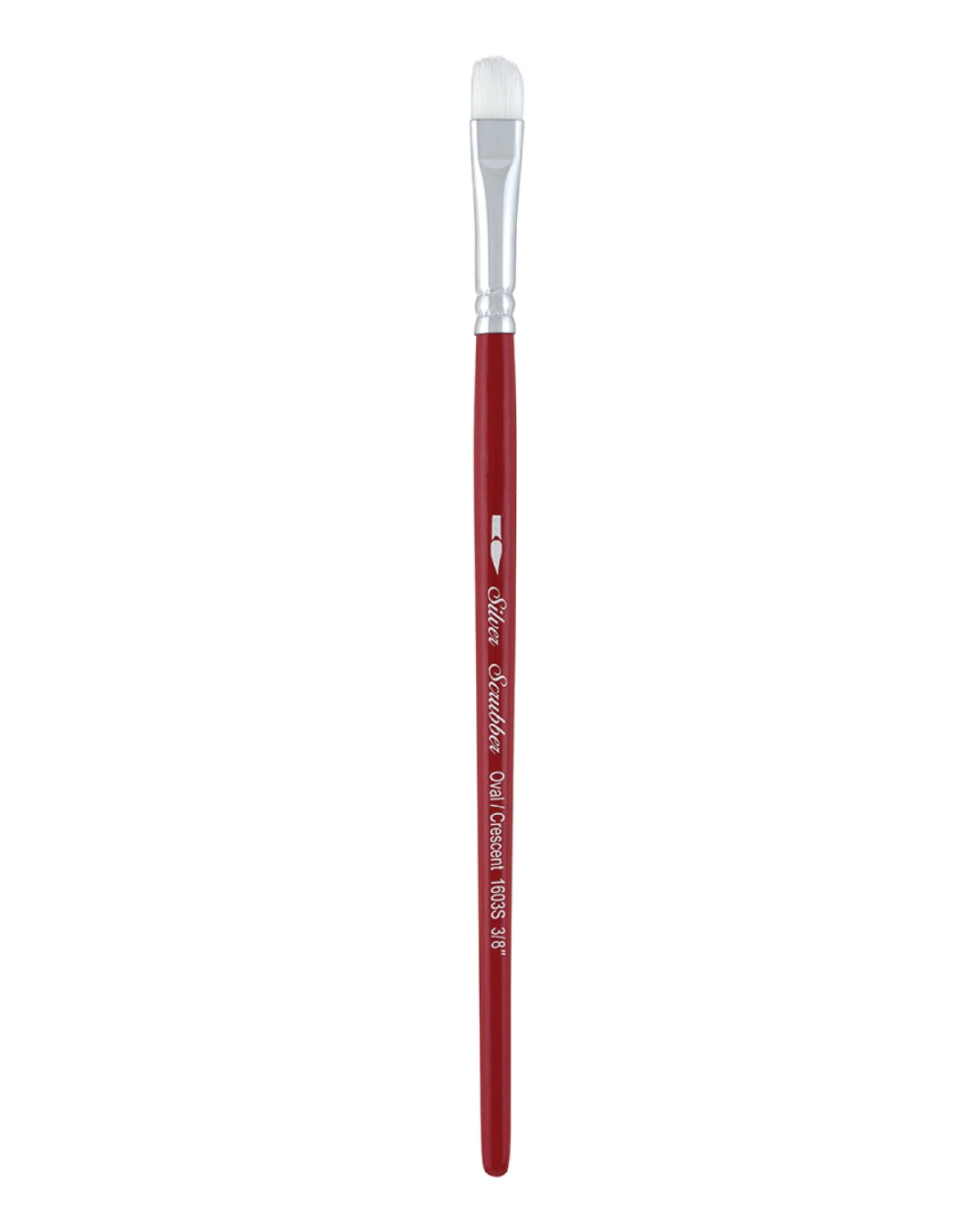 Silver Brush - Silver Scrubber Oval - Short Handle - 1603S