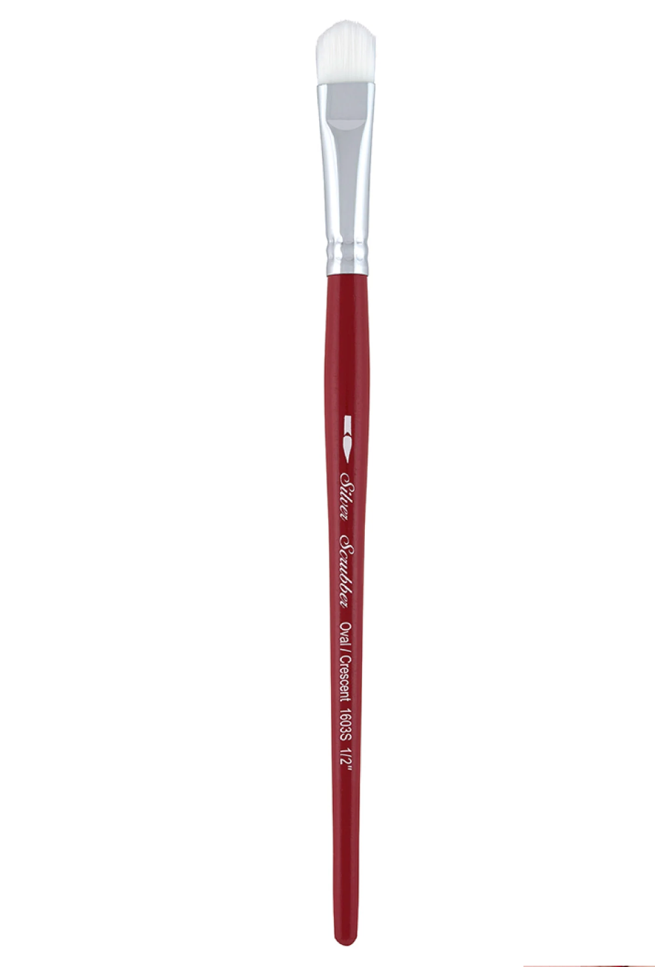 Silver Brush - Silver Scrubber Oval - Short Handle - 1603S