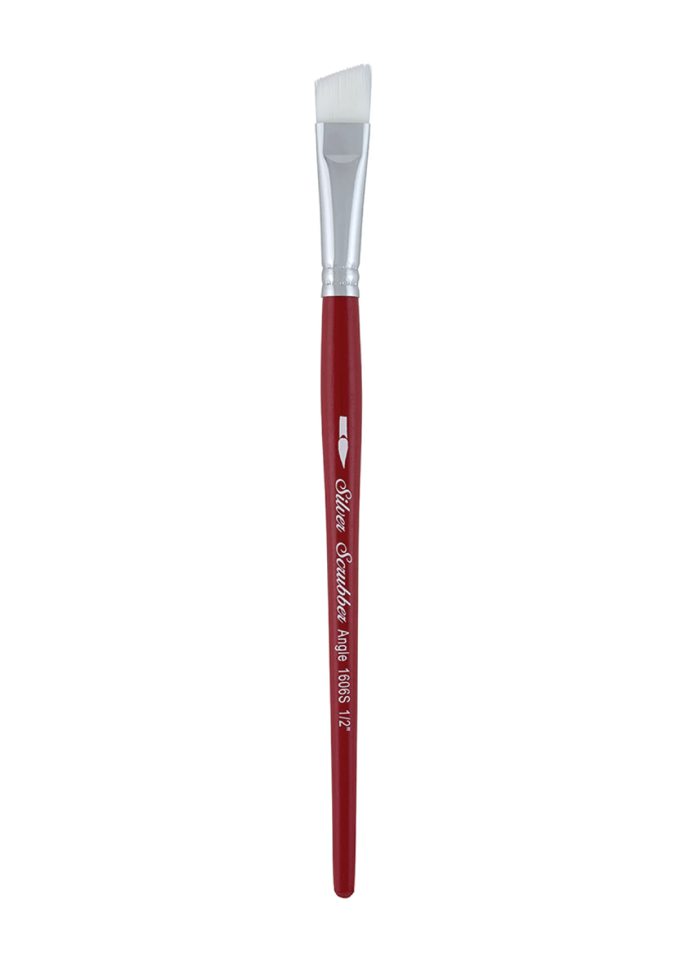 Silver Brush -Silver Scrubber Angle - Short Handle 1606S