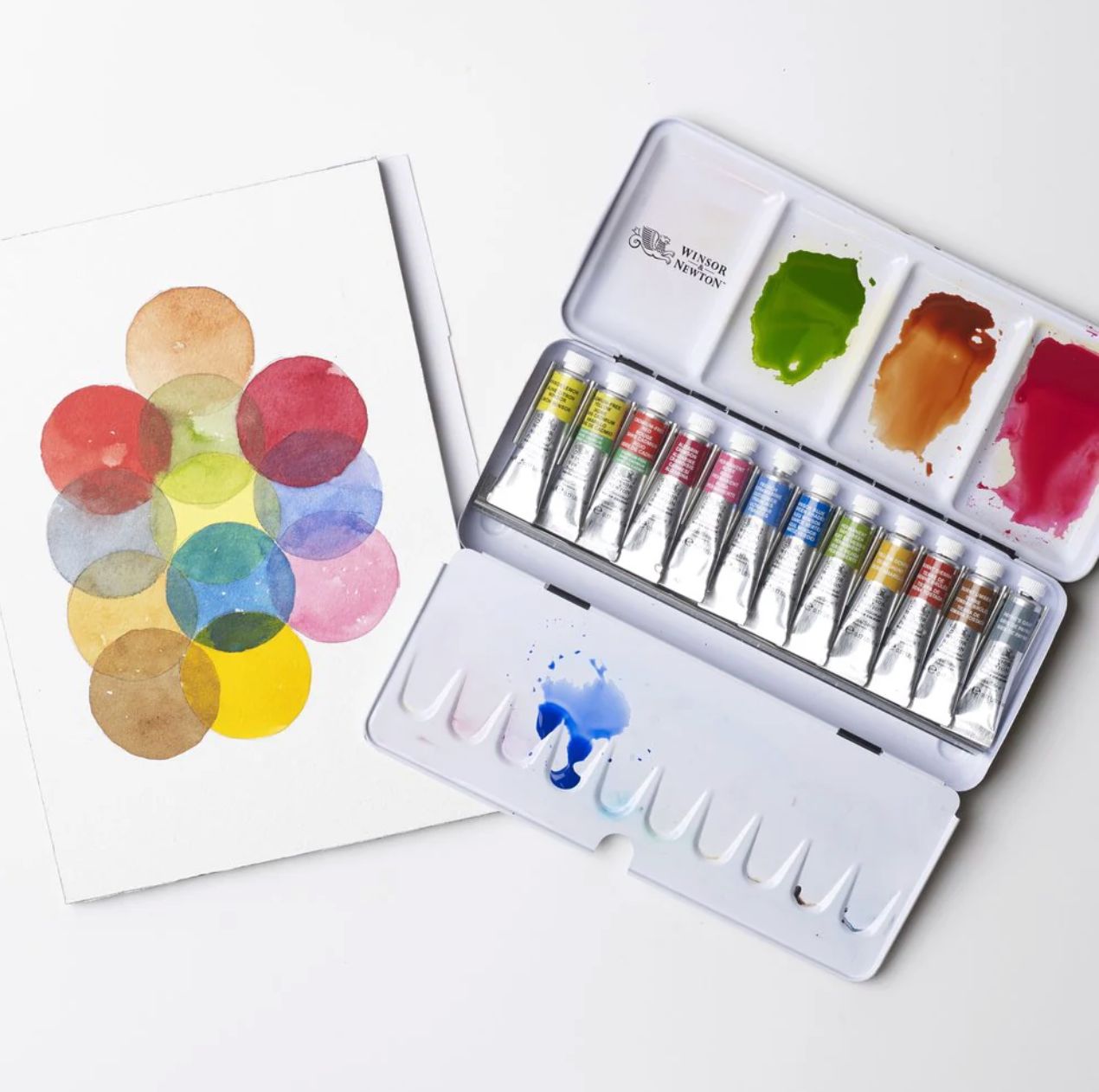 Winsor & Newton Professional Watercolor Travel Tin 12 Tube Set
