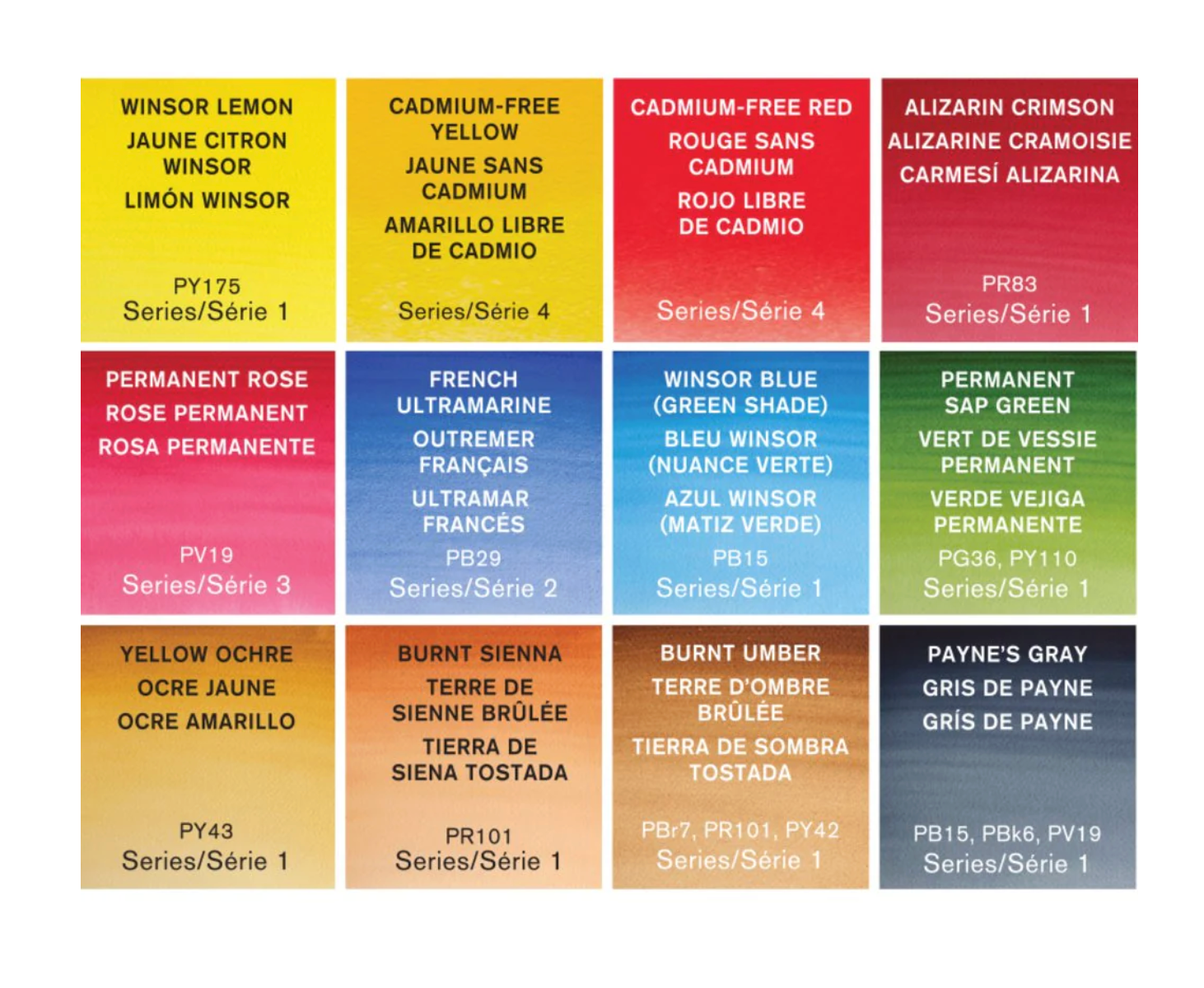 Winsor & Newton Professional Watercolor Travel Tin 12 Tube Set