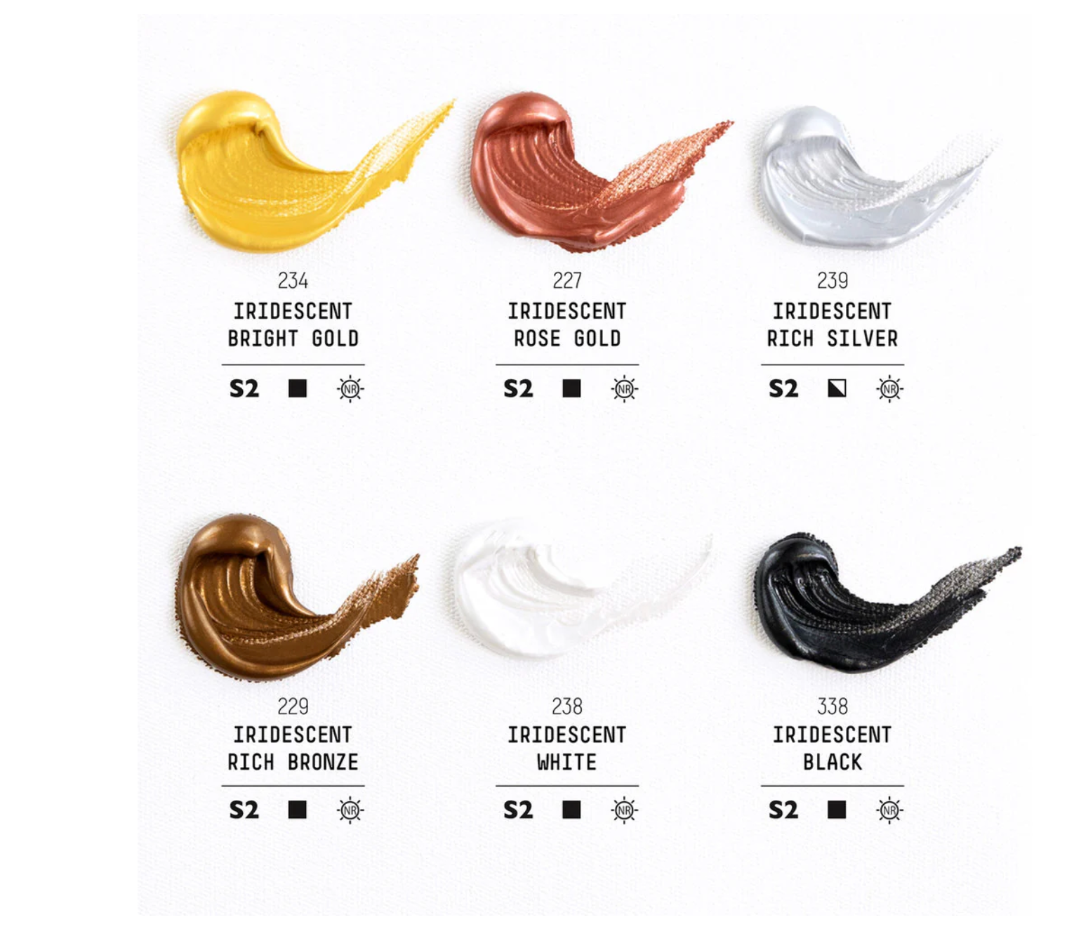 Liquitex Heavy Body Acrylic Iridescent 6 Set 59ml