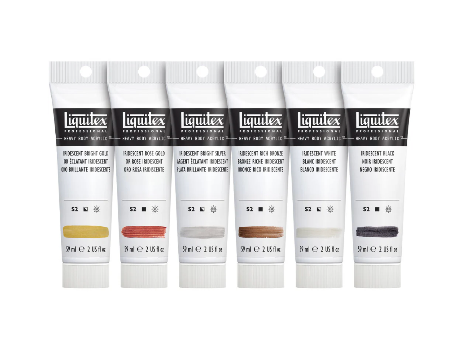 Liquitex Heavy Body Acrylic Iridescent 6 Set 59ml