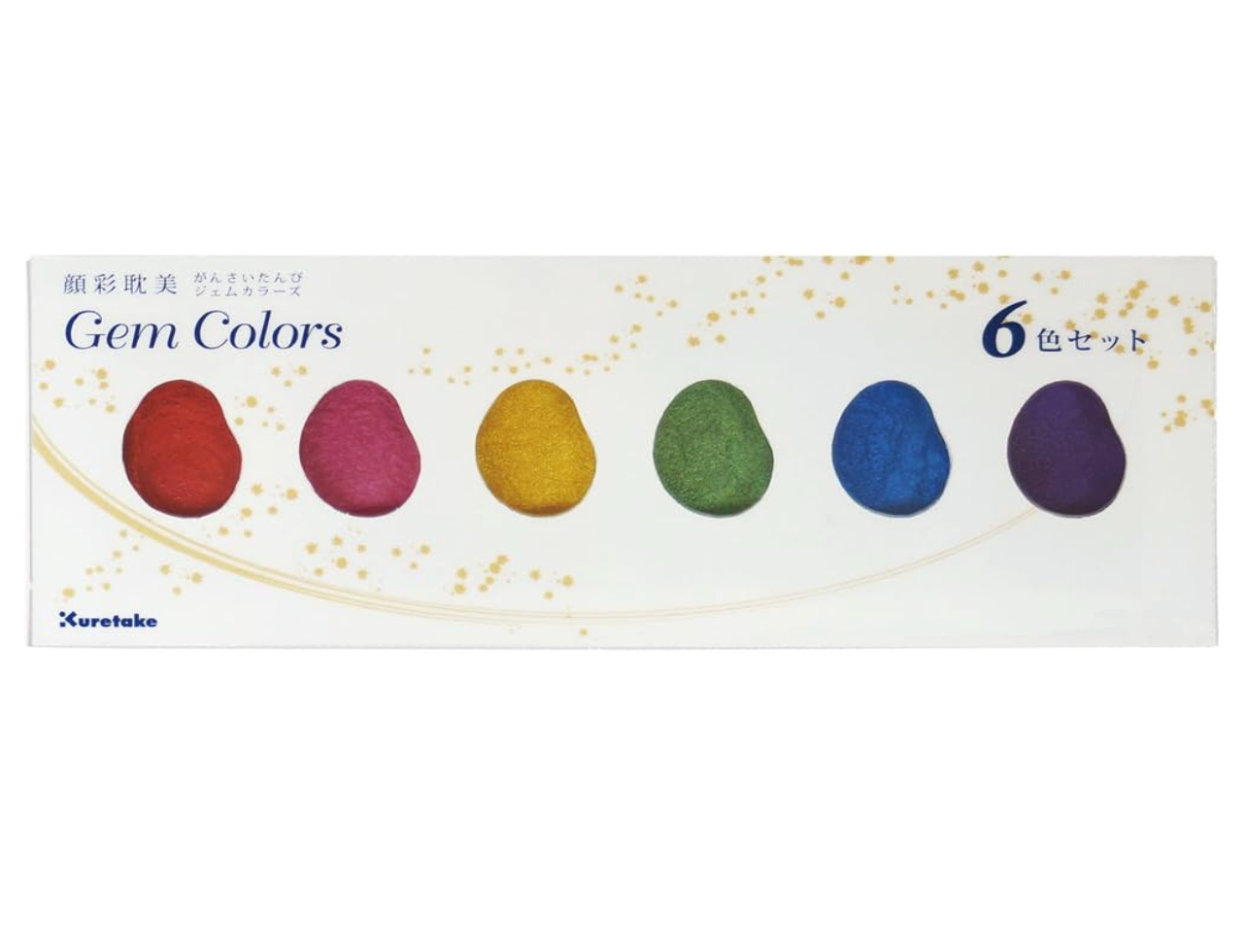 Kuretake Gansai Tambi Metallic Watercolor Sets of 6 (Starry, Pearl, & Gem)