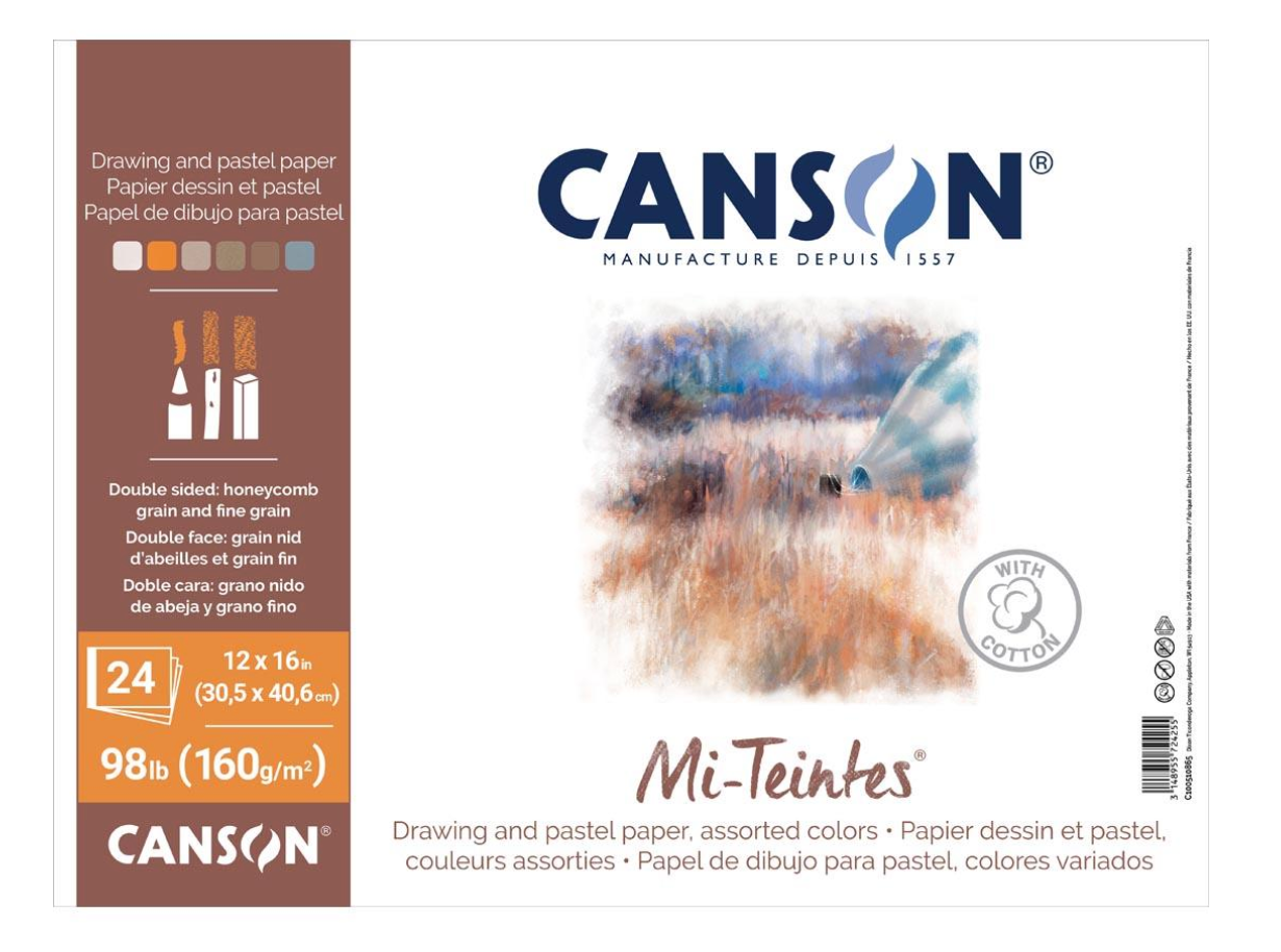Canson Mi-Teintes Velvet  12x16