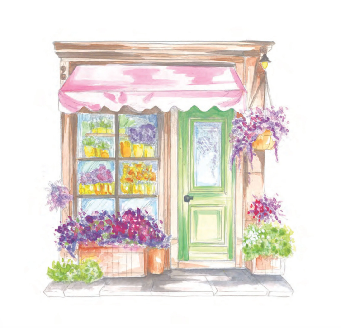 Cozy Cafe Watercolor Workbook by Willow Wolfe