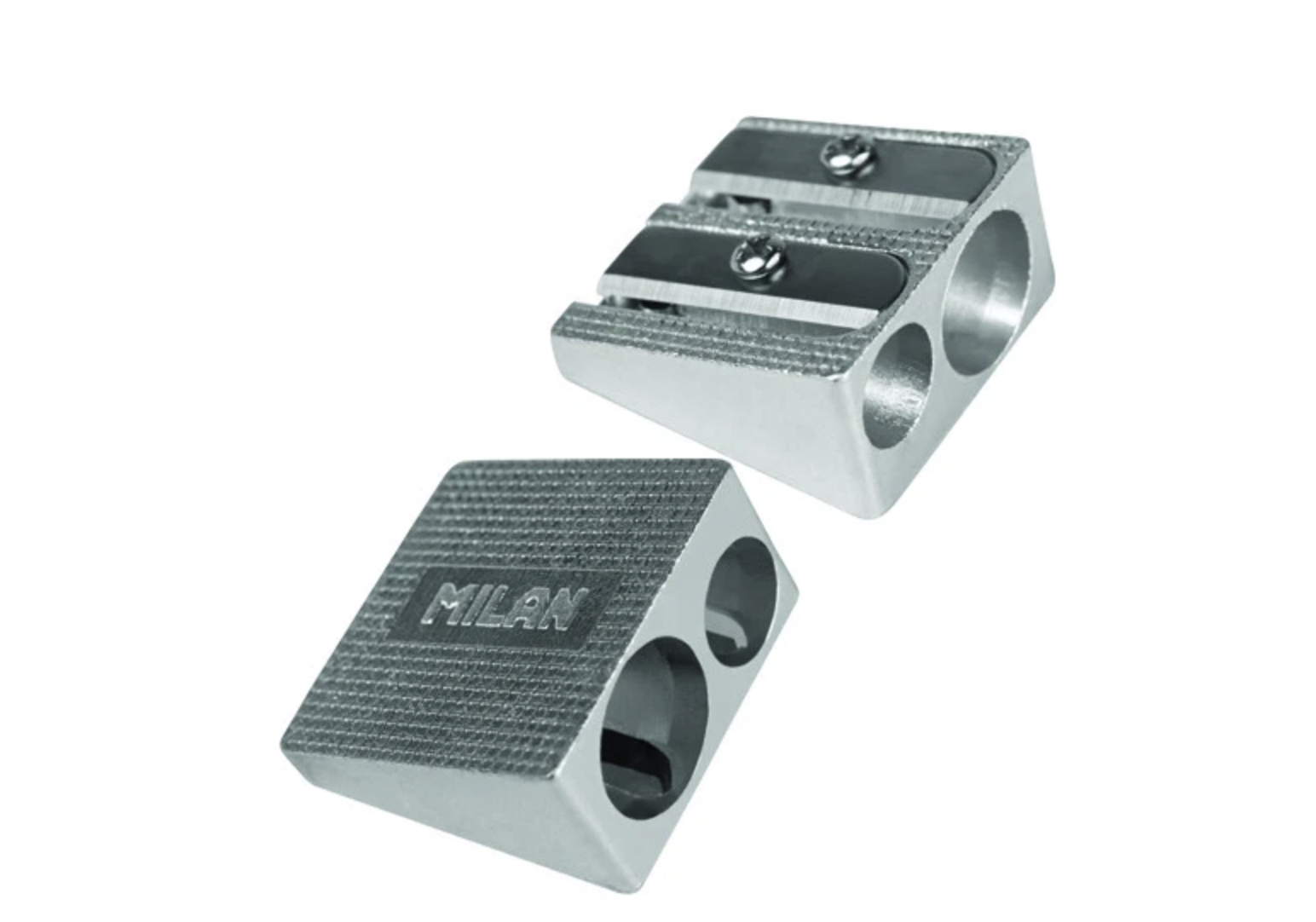 Milan Alumi Double Hole Sharpener