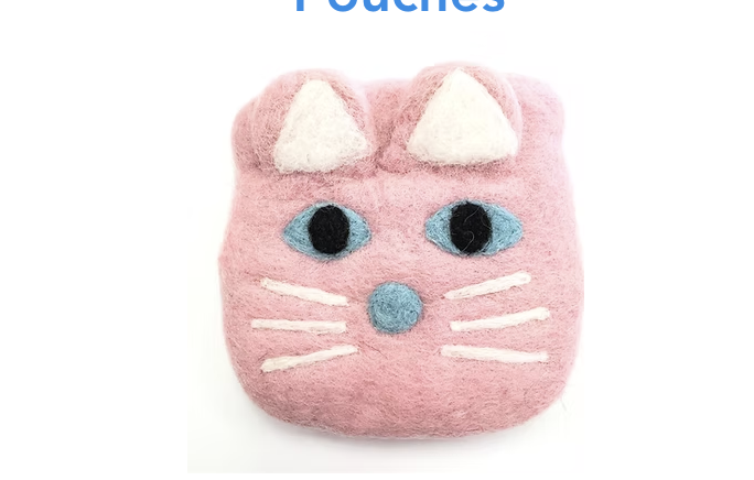 Felt Pouch Kitten