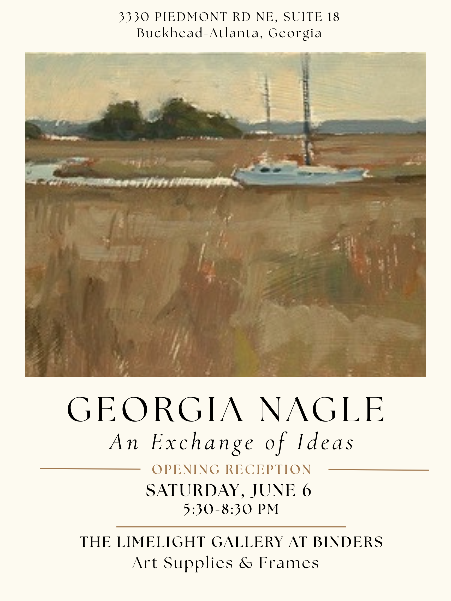 Georgia Nagle: An Exchange of Ideas- Opening Reception, Saturday, June 6th