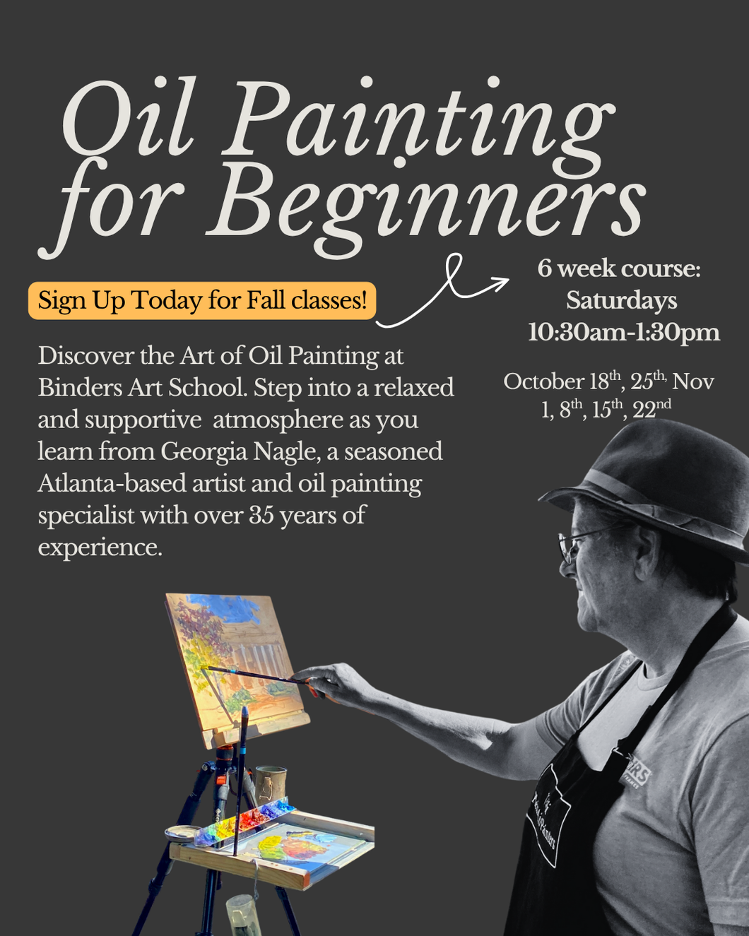 Fall Session: Beginning Oil (6-week course) October 18th