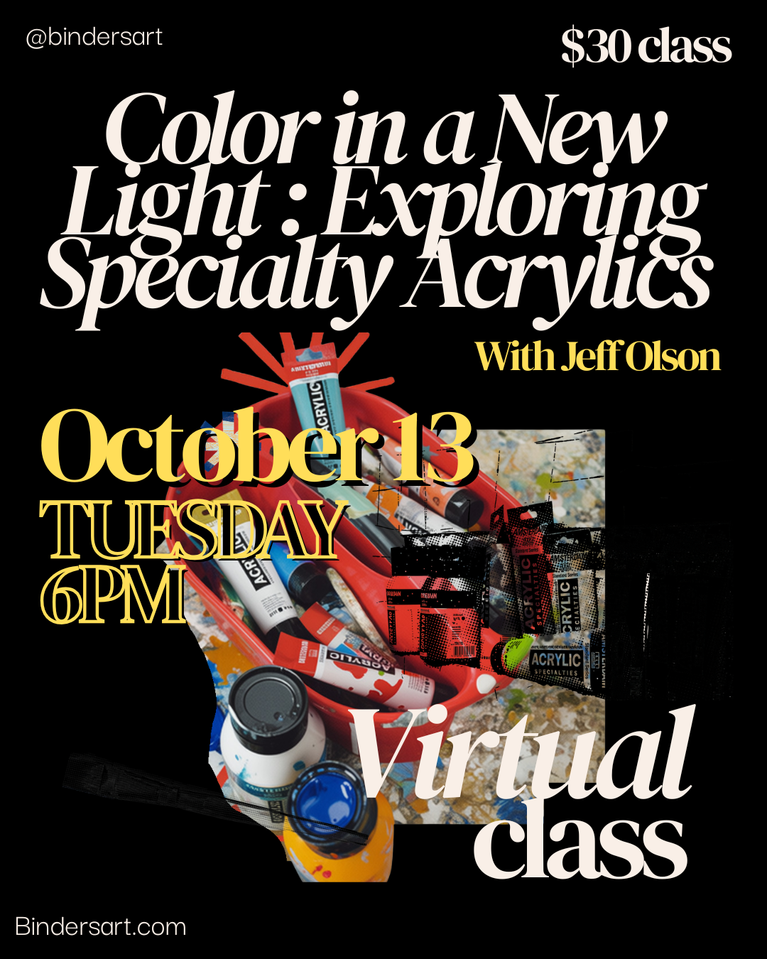 Virtual Workshop: Amsterdam Acrylics with Jeff Oct 13