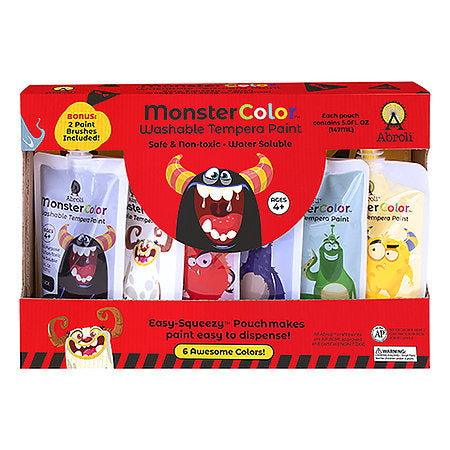 MonsterColor Washable Tempera Paint Sets