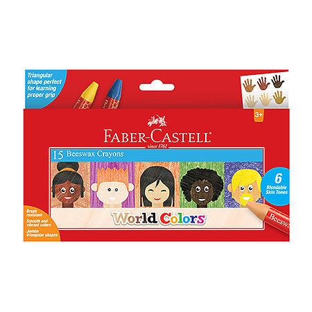 World Colors Beeswax Crayons Set