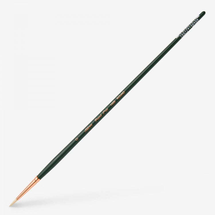 Silver Brush - Grand Prix Long Handle Hog Bristle Brushes - Round 1000
