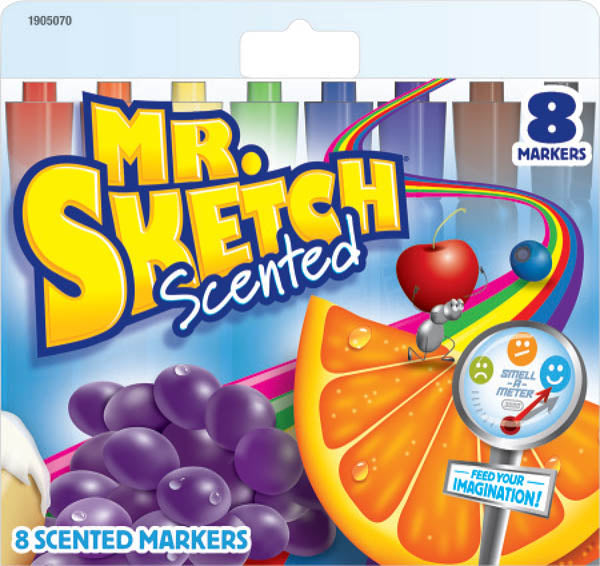 Mr. Sketch Scented Chisel Tip Marker Set, 8-Colors