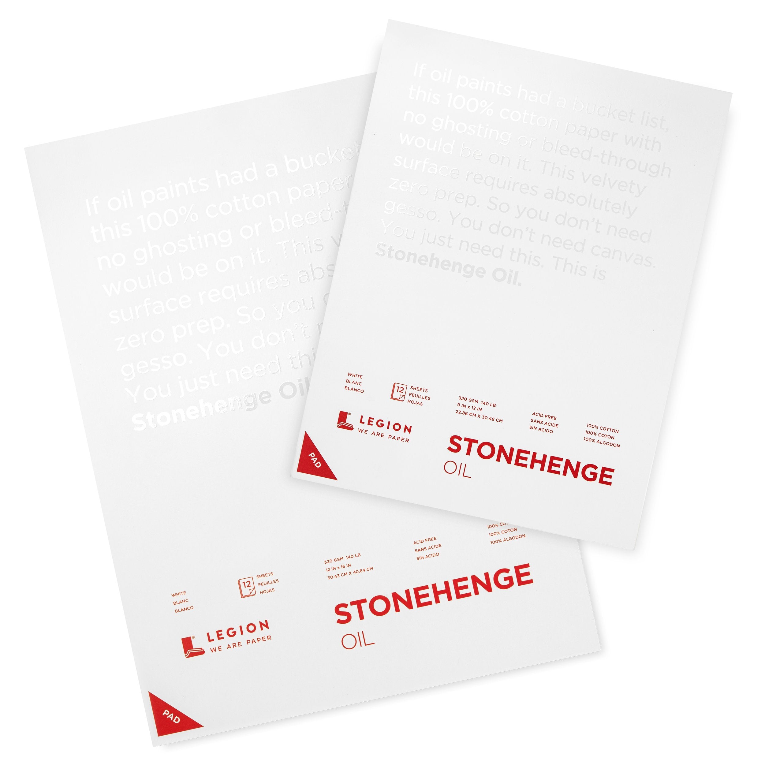 Stonehenge Oil Paper Pads