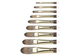 Load image into Gallery viewer, Winsor &amp; Newton Monarch Synthetic Brushes - Filbert
