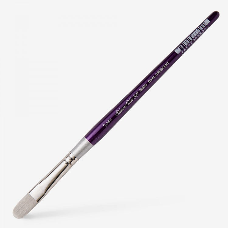 Silver Brush - Silver Silk 88 Short Handle - Oval 8803S