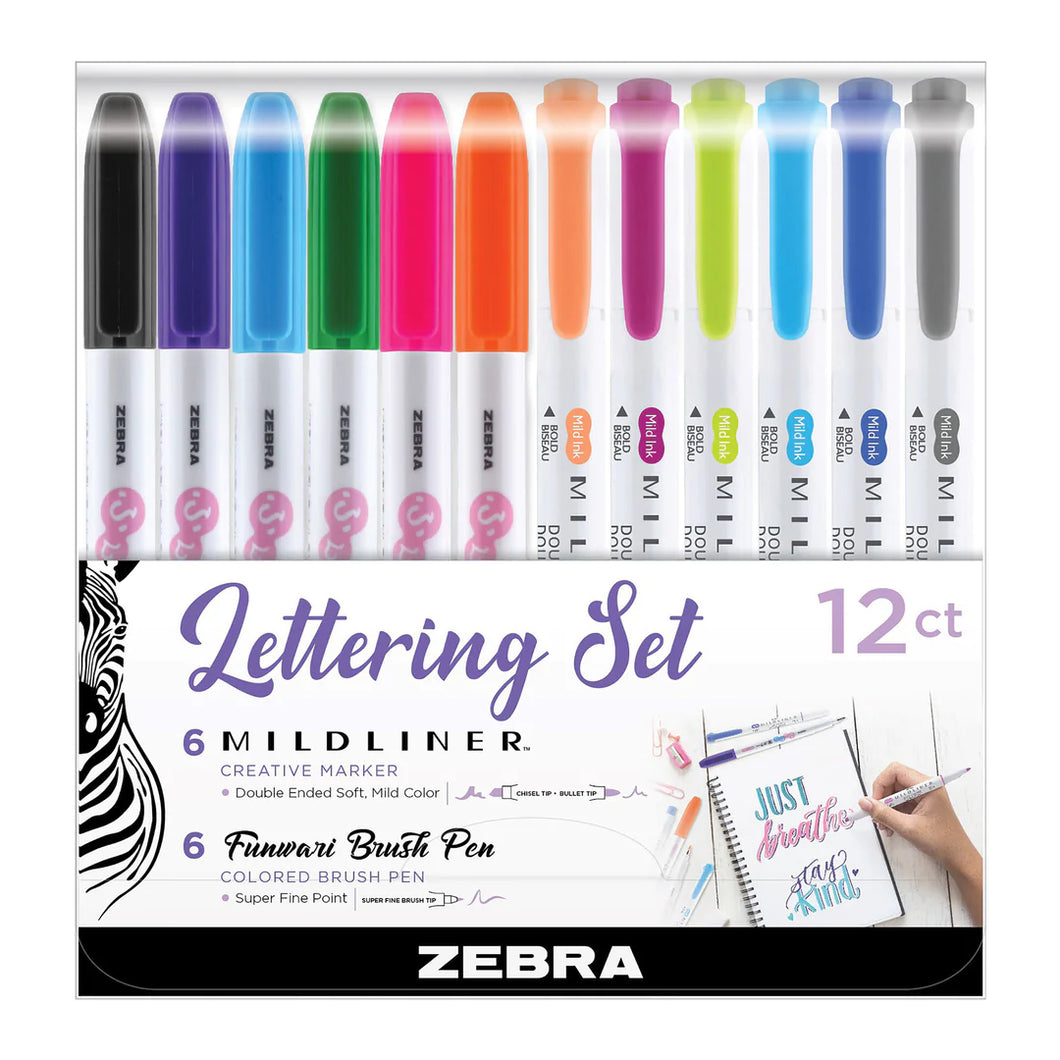 Zebra Pen Midliner Lettering Set