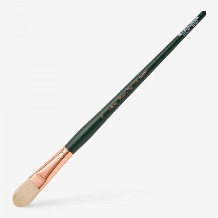 Silver Brush - Grand Prix Long Handle Hog Bristle Brushes - Filbert 1003