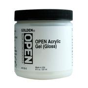 Golden OPEN Acrylic Gel Medium, Gloss, 8oz.