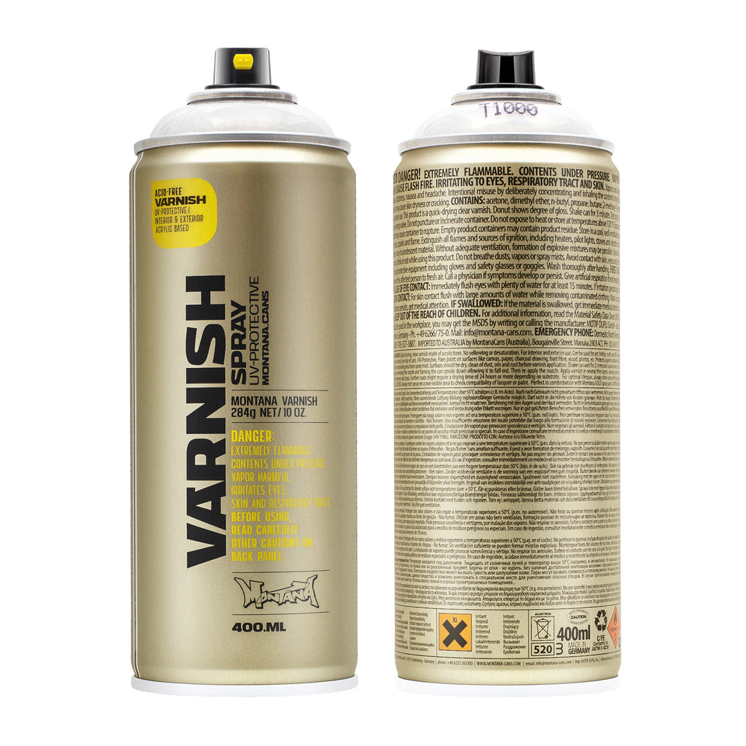 Montana Cans TECH VARNISH Spray Paint, 400ml, Gloss