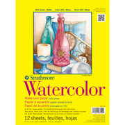 Strathmore 300 Series Watercolor Pad - 140lb Cold Press Watercolor Pad 9x12 (Tape Bound)