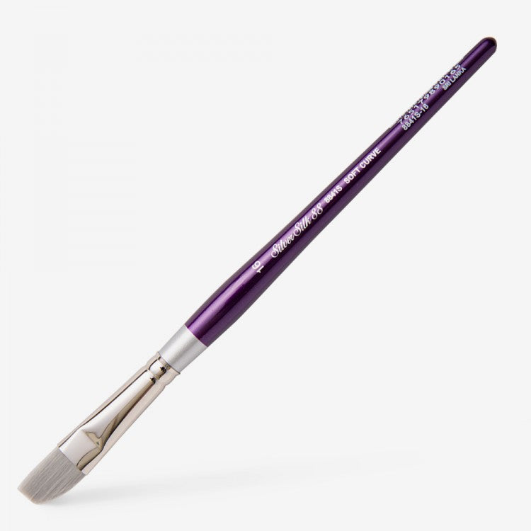 Silver Silk 88 Short Handle Brush – Soft Curve 8841S