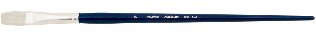 Silver Brush - Bristlon Stiff Synthetic Long Handle Brushes - Flat