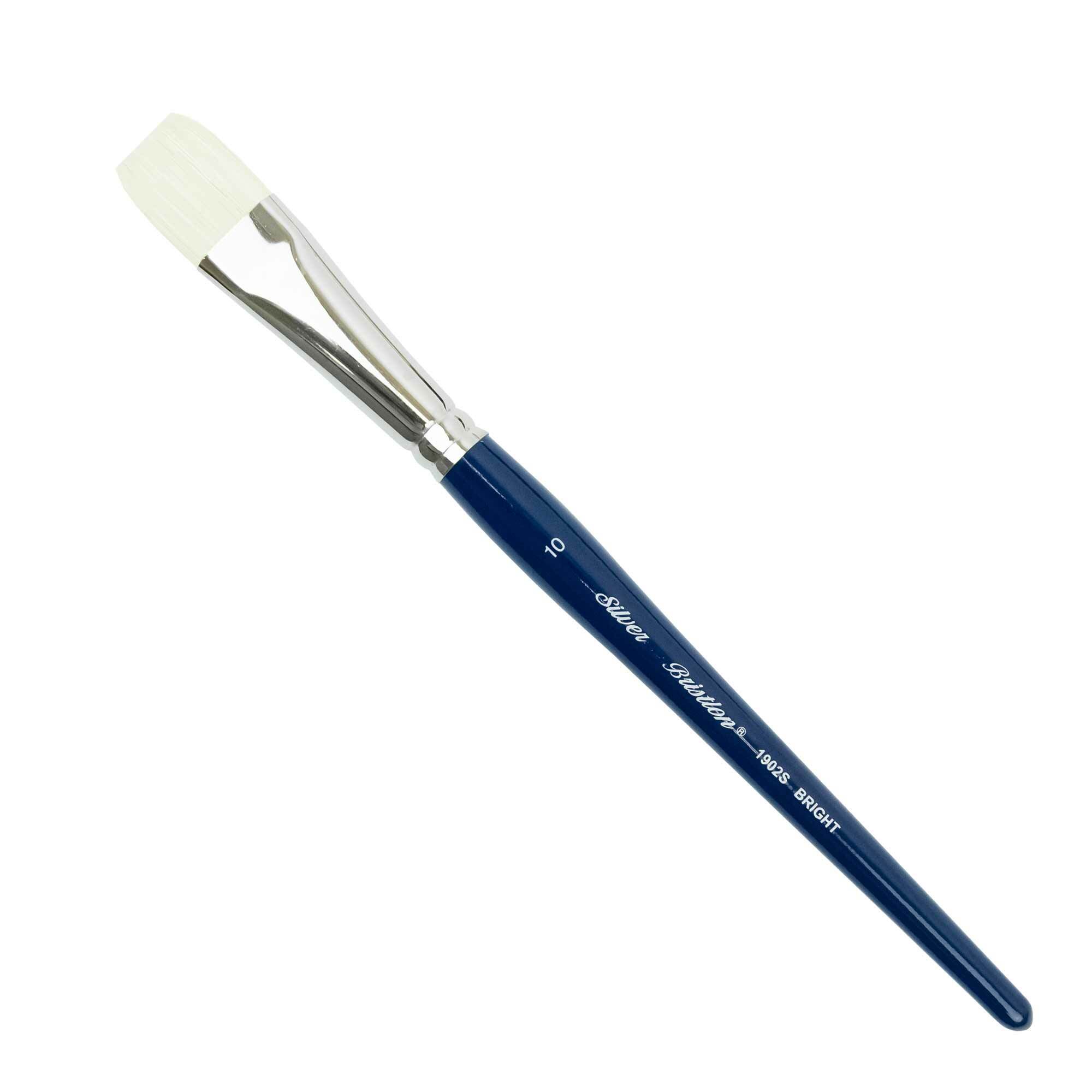 Silver Brush - Bristlon Stiff Synthetic Short Handle Brushes - Bright 1902S