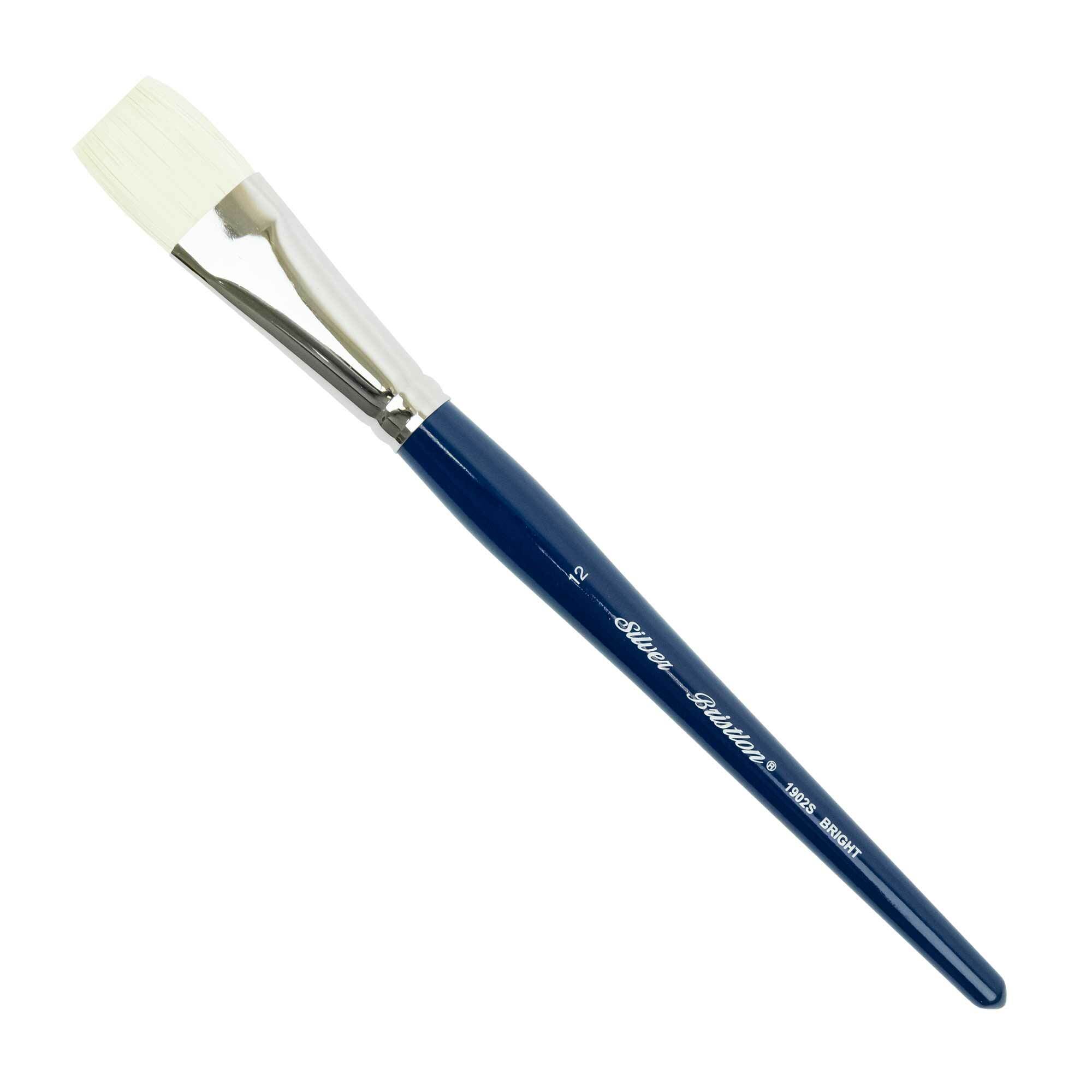 Silver Brush - Bristlon Stiff Synthetic Short Handle Brushes - Bright 1902S