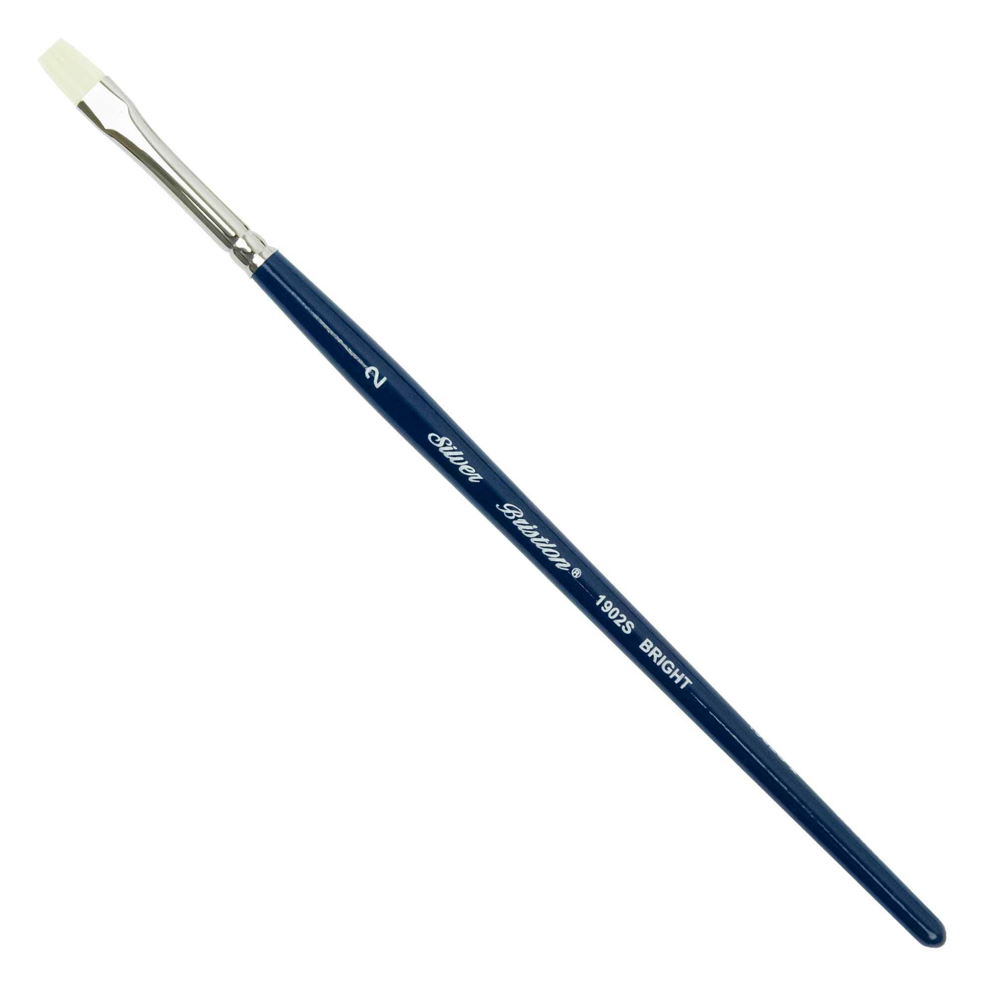 Silver Brush - Bristlon Stiff Synthetic Short Handle Brushes - Bright 1902S