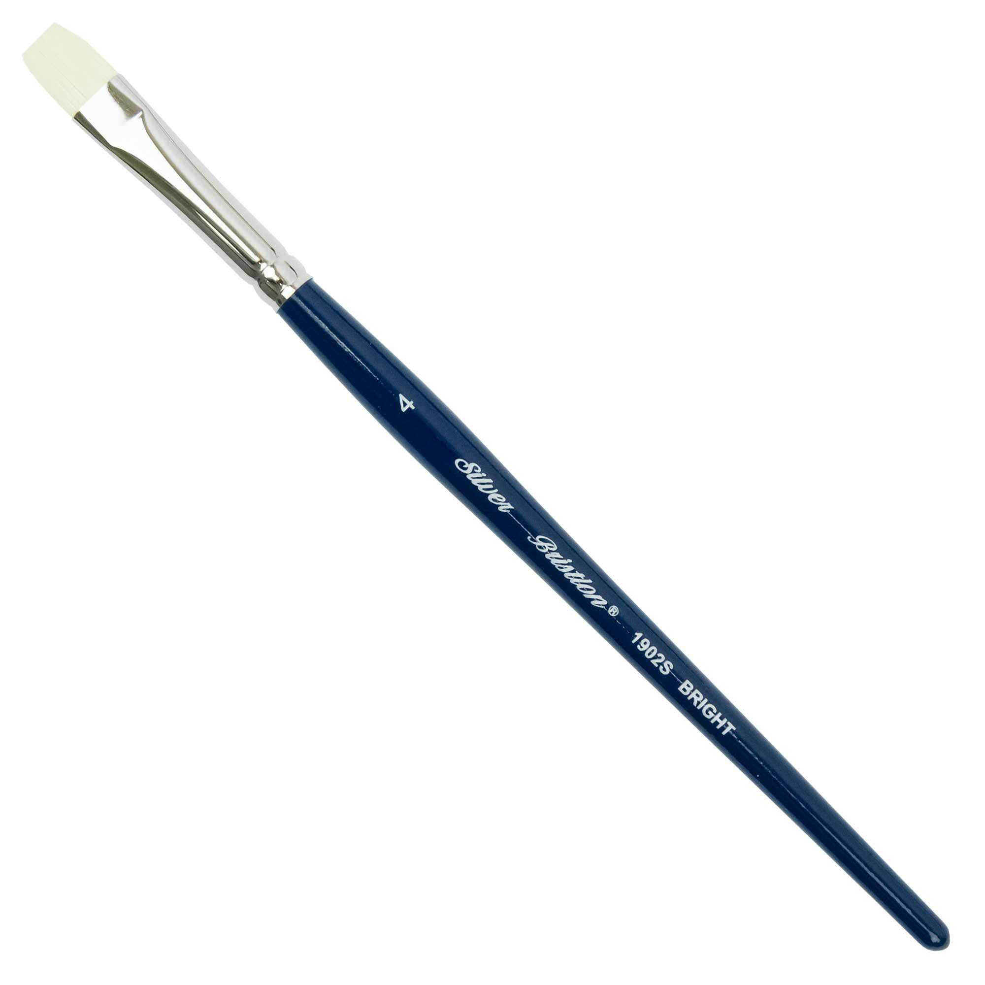 Silver Brush - Bristlon Stiff Synthetic Short Handle Brushes - Bright 1902S