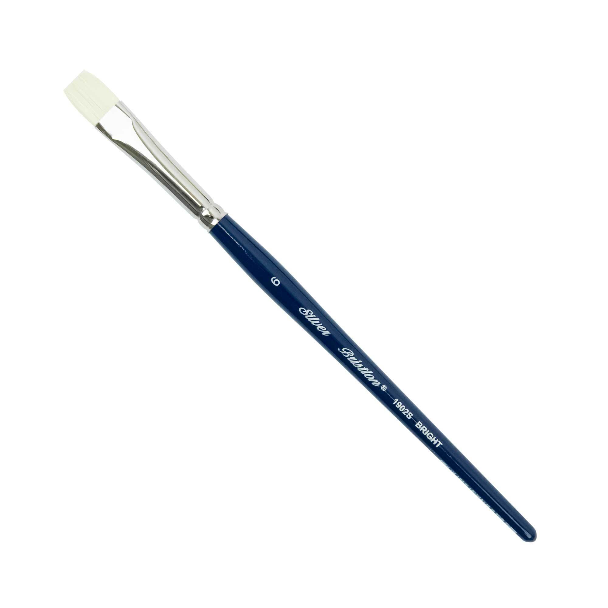 Silver Brush - Bristlon Stiff Synthetic Short Handle Brushes - Bright 1902S