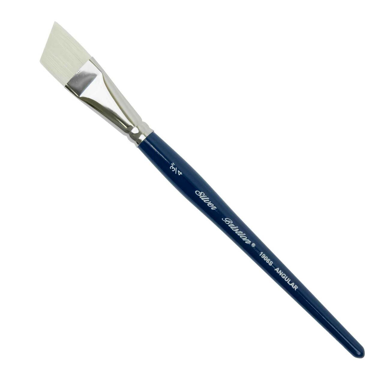 Silver Brush - Bristlon Stiff Synthetic Short Handle Brushes - Angular 1906S