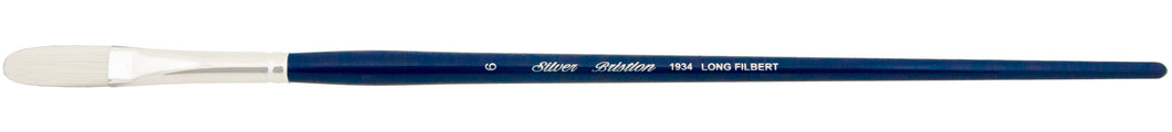 Silver Brush - Bristlon Stiff Synthetic Long Handle Brushes - Filbert