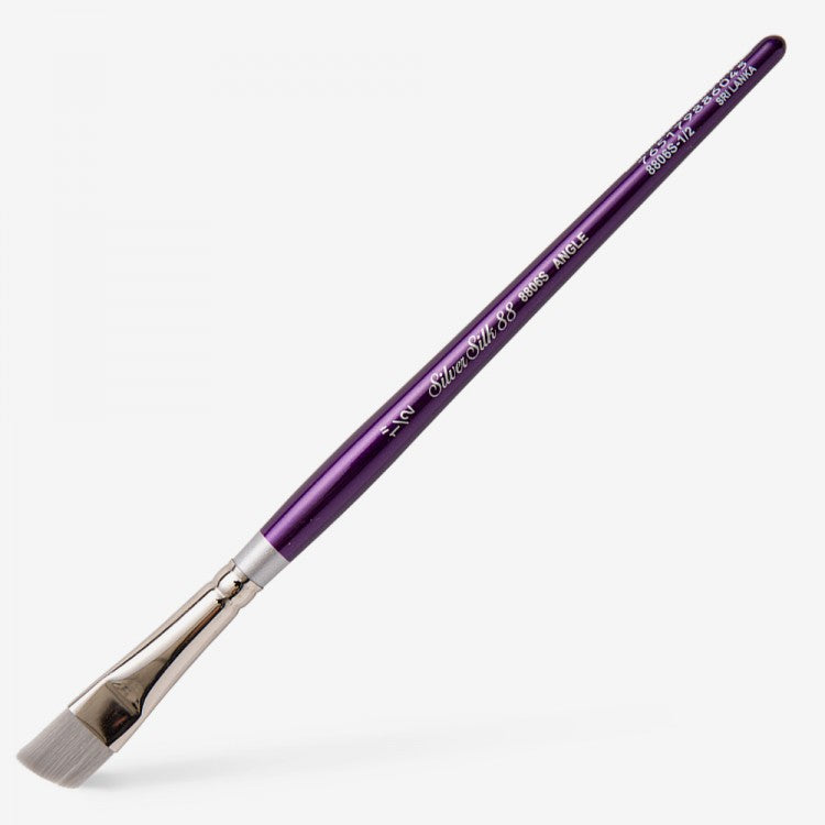 Silver Silk 88 Short Handle Brush – Angle 8806S