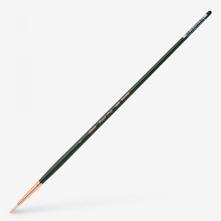 Silver Brush - Grand Prix Long Handle Hog Bristle Brushes - Round 1000