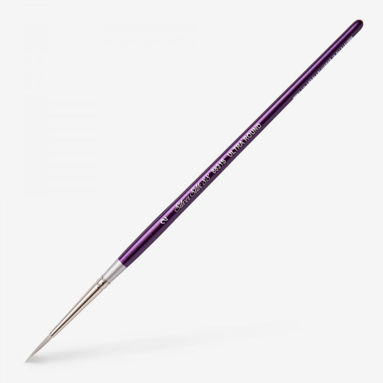 Silver Silk 88 Short Handle Brush – Ultra Round 8831S