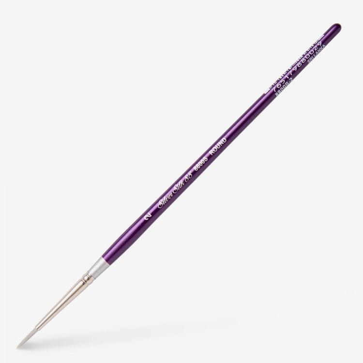 Silver Silk 88 Short Handle Brush – Round 8800S