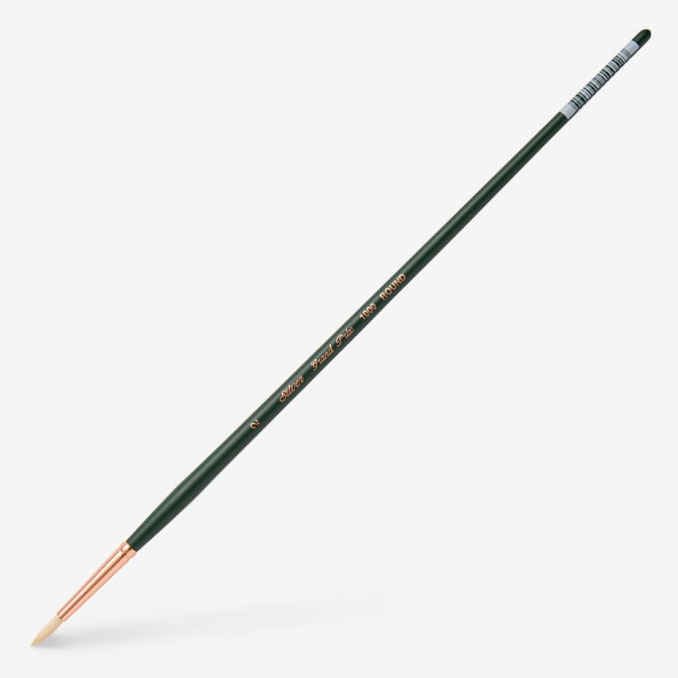 Silver Brush - Grand Prix Long Handle Hog Bristle Brushes - Round 1000