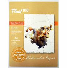 Load image into Gallery viewer, Fluid 100 300lbs Cold Press Block 12x16 10 sheets
