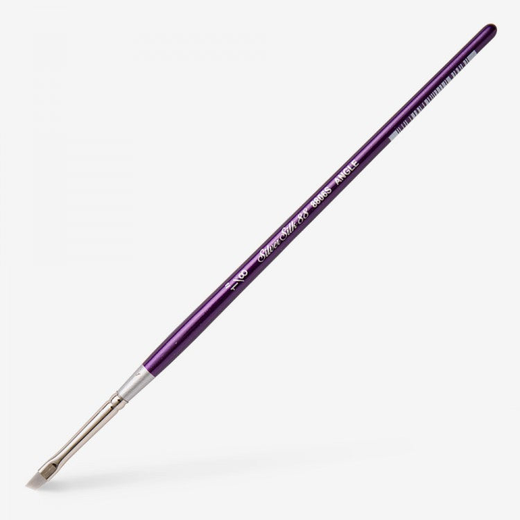 Silver Silk 88 Short Handle Brush – Angle 8806S