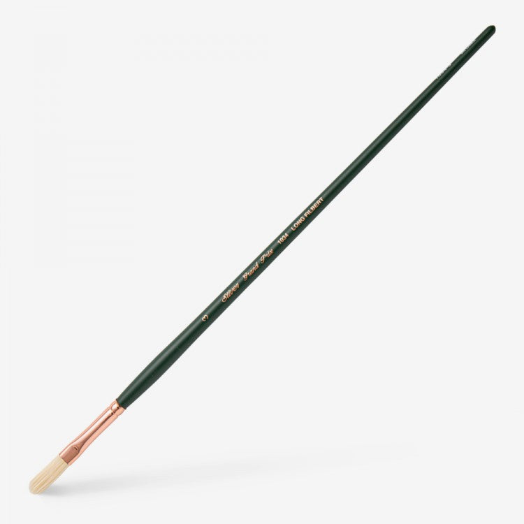 Silver Brush - Grand Prix Long Handle Hog Bristle Brushes - Long Filbert 1034