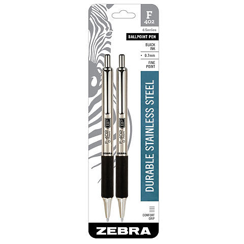 Zebra F-402 Retractable Ballpoint Pens Zebra
