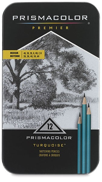 Prismacolor Turquoise Sketching 12 Set