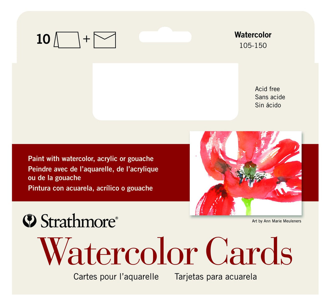 Strathmore Watercolor Greeting Cards & Envelopes 10pk