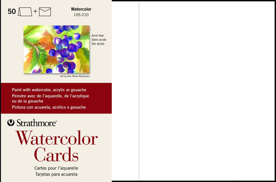 Strathmore Watercolor Cards 5x7 50pk