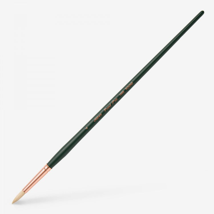 Silver Brush - Grand Prix Long Handle Hog Bristle Brushes - Round 1000